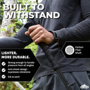 Cascade Mountain Tech Trekking Poles Carbon Fiber Walking Hiking Adjustable - Like New