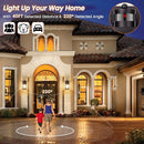 TOBUSA Motion Outdoor Lights Wall Mount 2 Packs Brown Dusk to Dawn - Brown - Like New