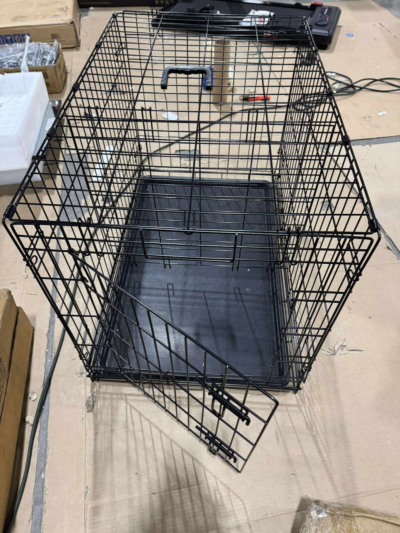 AMAZON BASICS SINGLE DOOR FOLDING METAL DOG CRATE KENNEL 36 X - Scratch & Dent
