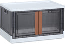 HAIXIN STORAGE CABINET, 19 GAL FOLDING STORAGE BOX, STACKABLE CUBE - WHITE - Like New