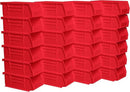 Akro-Mils 30220 AkroBins Plastic Storage Bins 7"x4"x3", Red, 24-Pack - Brand New