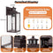 BRIGHTEVER 13.6" Motion Sensor Outdoor Wall Sconce Lantern, 2 Modes, B05082PG - Brand New