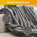 SUNVIVI HEATED BLANKET KING SIZE Heating Electric Throw Blanket Dual Control - Brand New