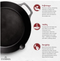 CUISINEL Pre-Seasoned Cast Iron Dual Handle Skillet Lid 12" CBR-12-G - Black Like New