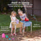ECR4KIDS 2-Station Sand and Water Adjustable Play Table, Sand/Powder Blue - Like New