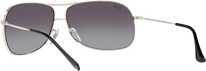 Ray-Ban RB3267 Silver with Grey Fade Lens 64mm Sunglasses - Like New
