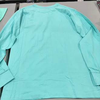 PACIFIC POLO CLUB MEN'S LONG SLEEVE - SIZE: MEN S - TEAL - Brand New