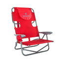OSTRICH ON YOUR BACK BACKPACK BEACH CHAIR WITH FACE HOLE OYB-1003R - RED - Brand New