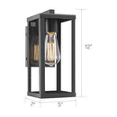 Outdoor Wall Sconce, Fixture, Clear Glass Shade, 4 PACK - B08M3T7R3V - Brand New