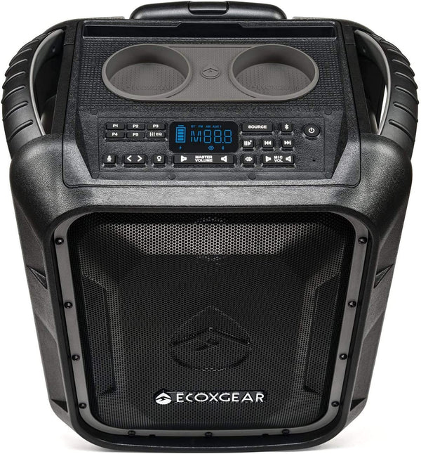 ECOXGEAR EcoBoulder Plus 100W 3-Way PA Speaker No Mic GDI-EXBLD810-ACC - Gray Like New