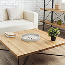 Elegant Designs HG2013-GYL Decorative 13.75'' Round Wood Serving Tray w/Handles - Brand New