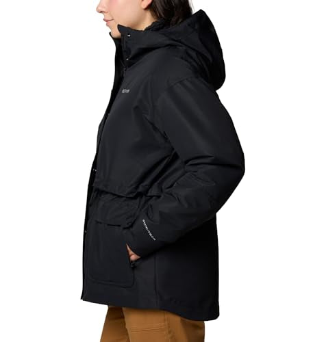 COLUMBIA WOMENS DROP RIDGE II INTERCHANGE JACKET - SIZE: WOMEN XL - BLACK - Brand New