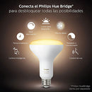 PHILIPS HUE WHITE AMBIANCE BR30 2-PACK 60W EQUIVALENT DIMMABLE LED SMART LIGHT - Like New