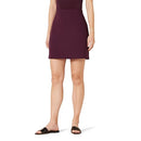 Amazon Essentials Women's Ponte Pull-On Mini Skirt, Burgundy, X-Small - Brand New