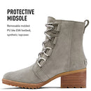 B097ZPF3YB Sorel Women's Cate Lace Bootie Quarry, Gum 2 Waterproof Leather 6 - Brand New