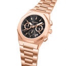 TUCCI ITALY LUSSUOSO STAINLESS STEEL QUARTZ UNISEX WATCH MIYOTA - ROSE GOLD - Like New