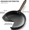 LAMFO Cast Iron Skillet, 8 Inch Non Stick Frying Pan, Removable Handle - Black Like New