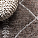 SMB129B-210 JONATHAN Y Tribal Diamond Trellis Indoor Outdoor Runner Rug 2X10 5/8 - Brand New