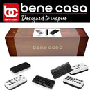 Bene Casa Professional Double-9 Domino Set with Elegant Wooden Box - Like New