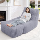 HABUTWAY Giant Bean Bag Chairs for Adults,Bean Bag Lounger with Removable Cover - Brand New