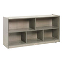 ECR4Kids 5-COMPARTMENT MOBILE STORAGE CABINET, 24IN, GREY WASH - ELR-0419-GW - Brand New