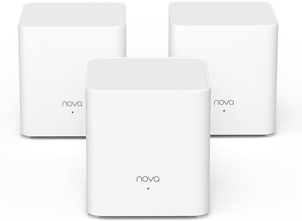 Tenda AX1500 Mesh WiFi 6 System Nova MX3 Covers up to 3500 sq.ft 3-Pack - White Like New