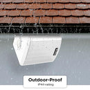 IHOME IHSI-W525BT-PR-WHT BLUETOOTH ALL WEATHER SMALL 150W WALL/CEILING - WHITE - Like New