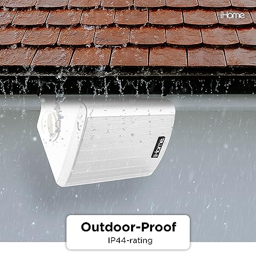 IHOME IHSI-W525BT-PR-WHT BLUETOOTH ALL WEATHER SMALL 150W WALL/CEILING - WHITE - Like New