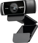 Logitech C922 Pro Stream Webcam 1080P Camera for HD Video 960-001087 - Black - Like New