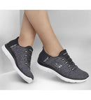 149937W Skechers Women Summits Hands-Free Slip-Ins, 10.5 Wide, Black/White - Brand New