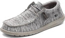 Hey Dude Men's Wally Sox Retired Men’s Shoes 111033000 - size 10 - GREY - Like New