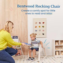 ECR4KIDS BENTWOOD ROCKING CHAIR, KIDS FURNITURE - WHITE WASH - Like New