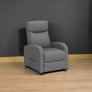 DUMOS SINGLE FABRIC RECLINER MASSAGE CHAIRS/SOFA PADDED SEAT ADJUSTABLE BACKREST - Like New