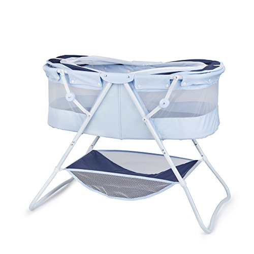 BIG OSHI EMMA NEWBORN BABY BASSINET - NAVY - Like New