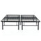 BEST PRICE MATTRESS NEW INNOVATED BOX SPRING METAL BED FRAME - KING - BLACK - Like New