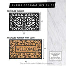 DII Rubber Doormats Weather 18"x30" Orleans B000WU9TYQ - Black - Brand New