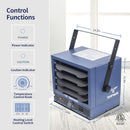 TEMPWARE Electric Garage Heater, 5000-Watt with 3 Heat Levels TW5000 - Blue - Like New