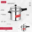 PRESTIGE POPULAR PRESSURE COOKER 6.0 LTR - SILVER - Like New