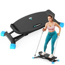 MERACH BALANCE BOARD FOR ADULTS, RESISTANCE BANDS, PORTABLE LCD MONITOR - BLUE - Like New