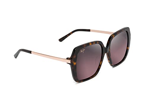 MAUI JIM POLARIZED WOMEN'S POOLSIDE FASHION SUNGLASSES, 55MM- TORTOISE - Like New