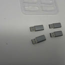 YOOTECH USB TO USB C ADAPTER PACK OF 4 - SILVER - Like New
