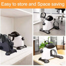 MOMODA UNDER DESK BIKE PEDAL EXERCISER FOR LEG/ARM BIKE WITH LCD - BLACK/WHITE - Like New