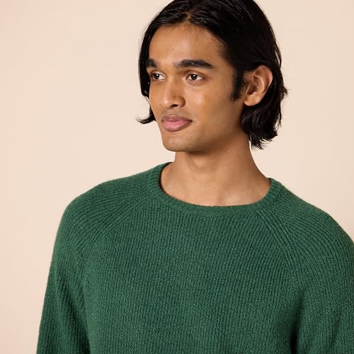 AMAZON ESSENTIALS MEN'S LONG-SLEEVE SOFT TOUCH CREWNECK SWEATER GREEN SIZE XL - Brand New
