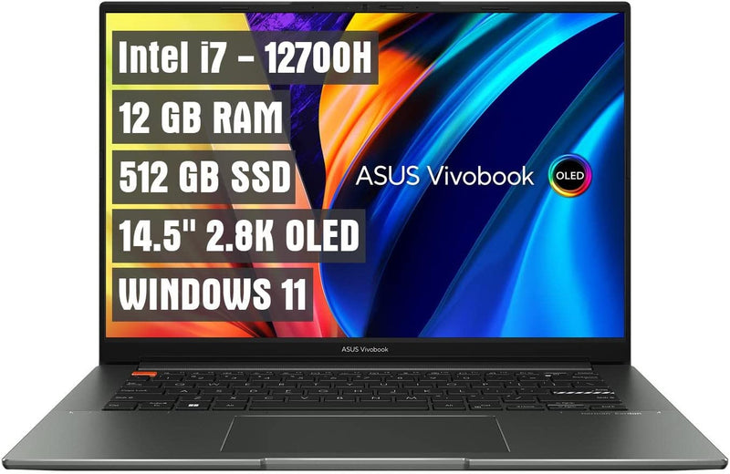 For Parts: ASUS 14.5" I7-12700H 12 512 SSD S5402ZA-IS74 - PHYSICAL DAMAGE - NO POWER
