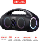 AIWA Portable Boombox - Waterproof Bluetooth Speaker AI7002 - Black Like New