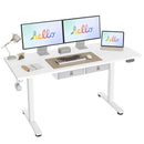 AGILESTIC STANDING DESK, 63 X 24 INCHES SIT STAND UP COMPUTER TABLE, WHITE - Like New