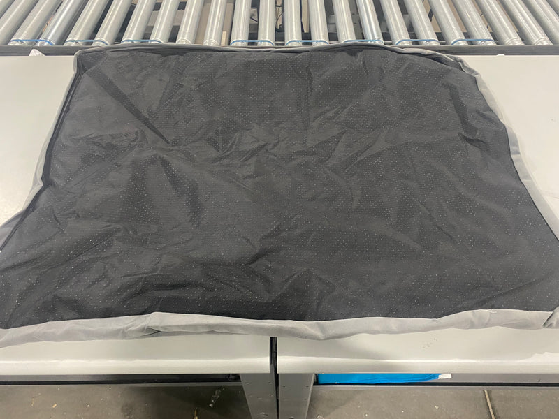 AMAZON BASICS NON SLIP DOG BED COVER 27X35 2 PIECES - FAUX GRAY - Scratch & Dent