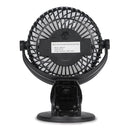 BLACK AND DECKER 4 IN. 3-FAN SPEEDS PORTABLE CLIP DESK FAN 2-COUNT - BLACK - Like New