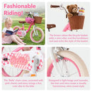 RoyalBaby Girls Bike Belle EZ Kids Bike, Balance and Pedal Bicycle - Pink - Like New