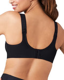 855170 WACOAL WOMEN'S SIMONE SPORT UNLINED FULL BRA SIZE 34D - BLACK - Brand New